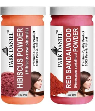 Park Daniel Hibiscus & Red Sandalwood Powder Hair Mask 200 g Pack of 2