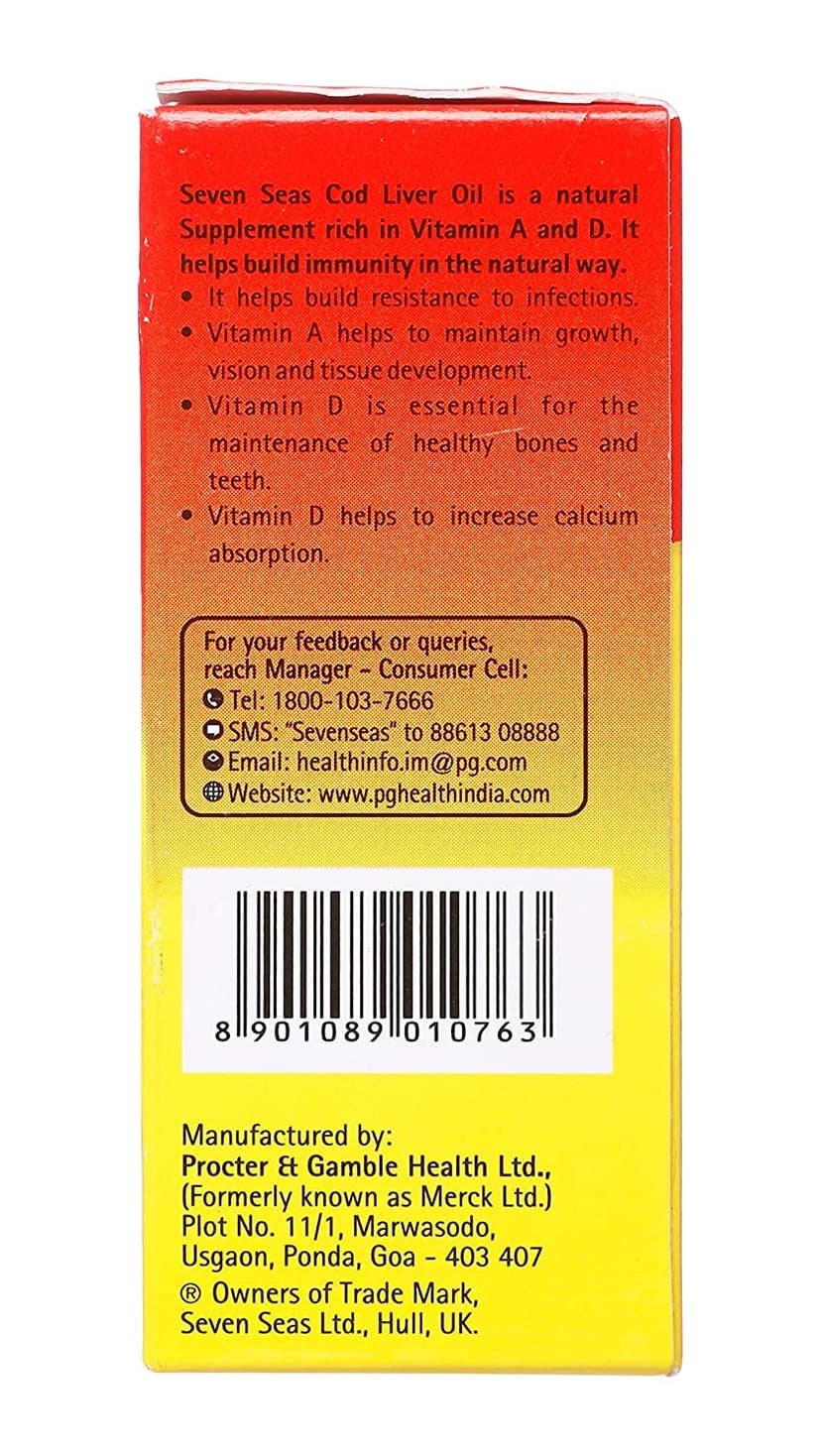 Seven Seas Original Cod Liver Oil 100 Capsules view 2