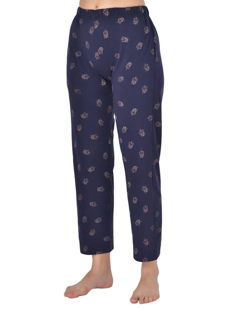 Klamotten Women's Baby Pink Allover Printed Top Pyjama Set N53N view 6