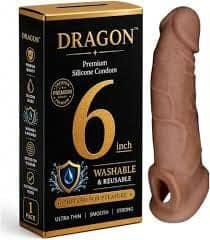 Dragons Cond-ome For Men 6-inch Comfortable Fit for regular use | Ultra Soft | Long Lasted |