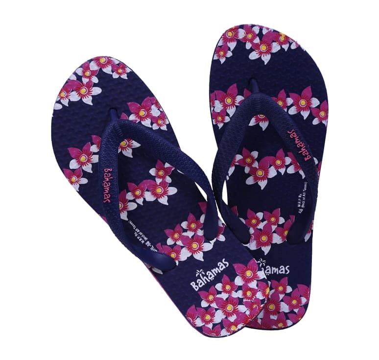 Relaxo Bahamas Women's Floral Flip-Flops BHL-68) view 3