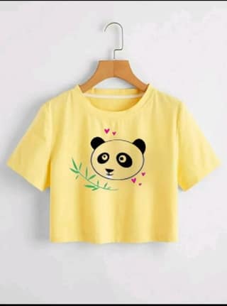 Classic Cotton Printed Crop Tops for Women