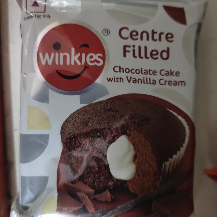 Winkies Centre Filled Cup Cake - with chocolate vanilla Cream