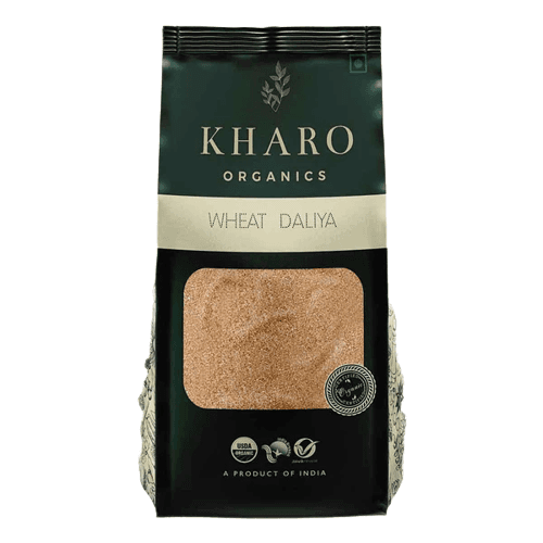 Kharo Organics Whole Wheat Daliya 500 Gms Pack Of 3