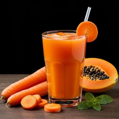 Carrot & Papaya Mixed Juice