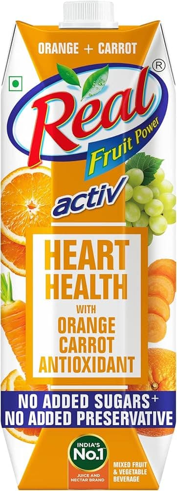 REAL ORAANGE CARROT MIX FRUIT 1LITRE