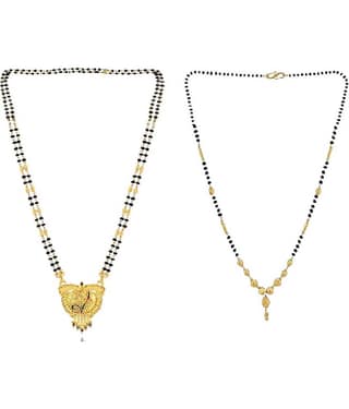 Charms Golden Mangalsutra ( Pack of 2 )
