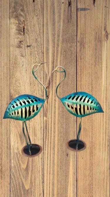 Kiran Handicrafts Graceful Crane Tea Light Holder iron Handcrafted For Living room,Office , view 2