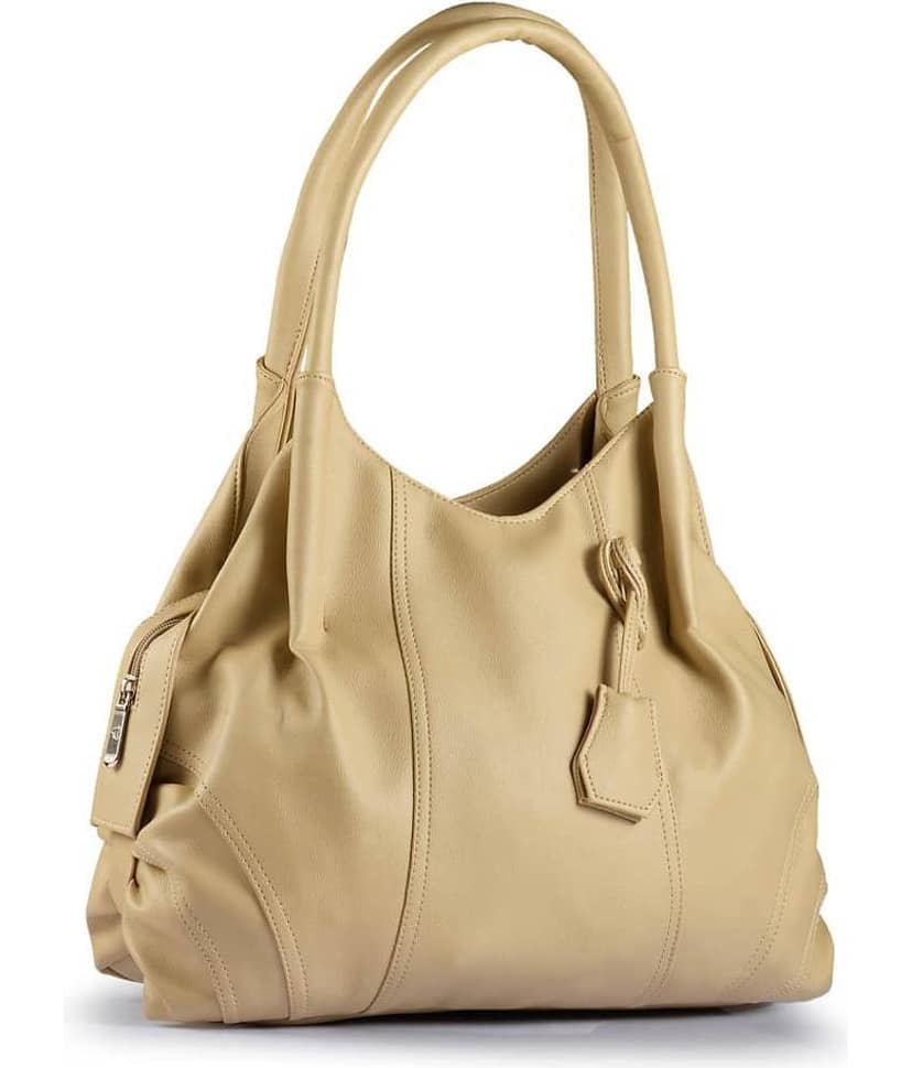 Fostelo - Beige PU Shoulder Bag