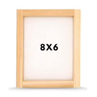 MrKrafts (6X8 Inch)Wooden Screen Printing Frame with Pre-Stretched 120No. Mesh