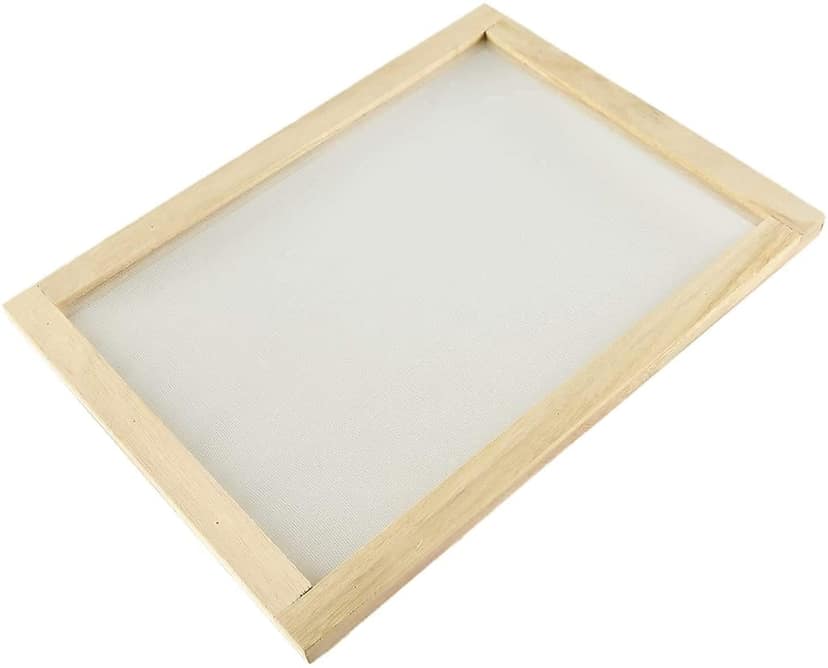 MrKrafts (6X8 Inch)Wooden Screen Printing Frame with Pre-Stretched 120No. Mesh view 2