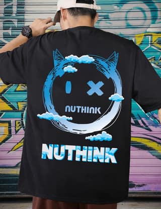 Scott Fincher Men's Casual Streetwear T-Shirt with Unique Devil Face Graphic Design : AA(ARN)BLACK_27