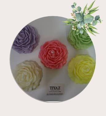 Mold Aromatic Rose Candle Lemongrass