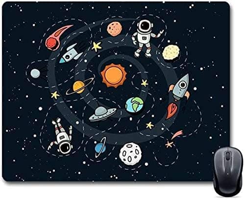 Astronaut Mouse Pad for Work from Home/Office/Gaming |Anti-Skid, Anti-Slip, Rubber Base for Computer, PC and Laptop
