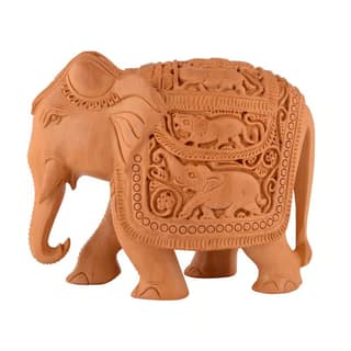 Vijay Art - Wooden Elephant Showpieces Home Decorative