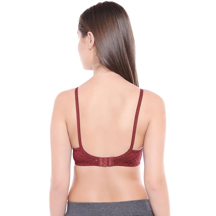 Bodycare Women Poly Cotton Full Coverage Non Padded Regular Bra Pack - 2 E1506PIWI view 3