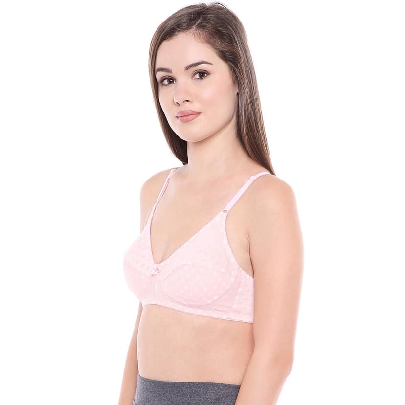 Bodycare Women Poly Cotton Full Coverage Non Padded Regular Bra Pack - 2 E1506PIWI view 4