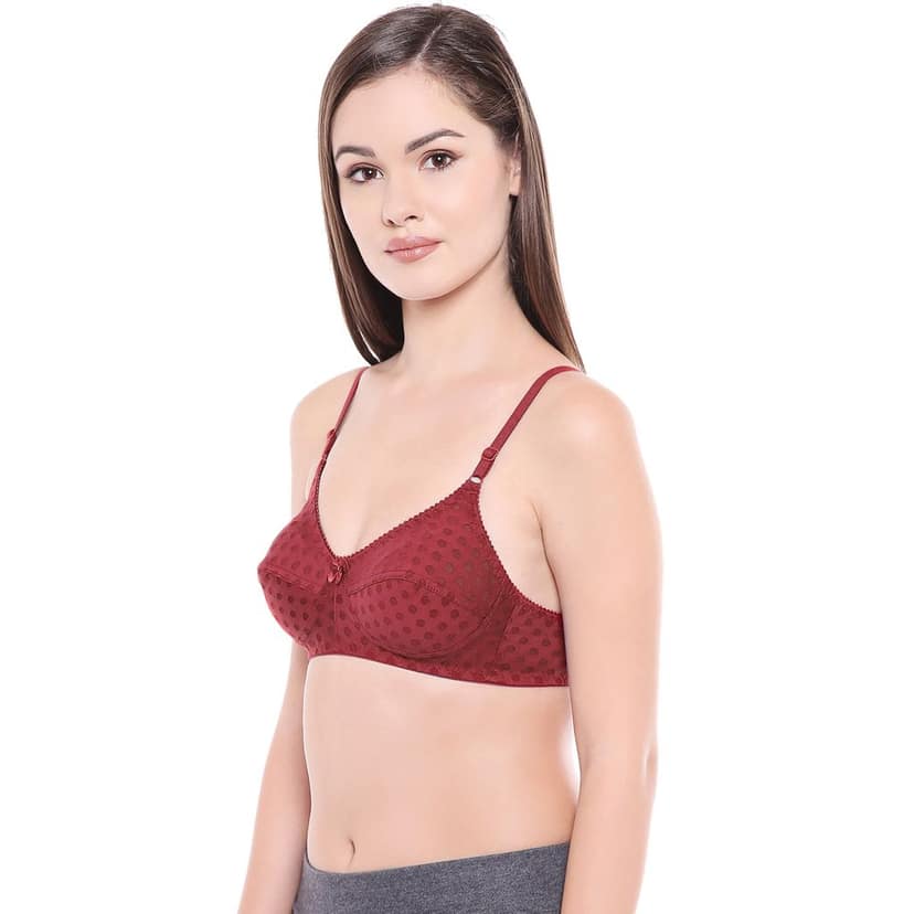 Bodycare Women Poly Cotton Full Coverage Non Padded Regular Bra Pack - 2 E1506PIWI view 5