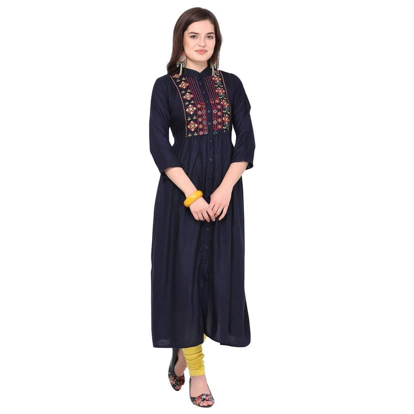 Florence Women's Rayon Straight Kurta