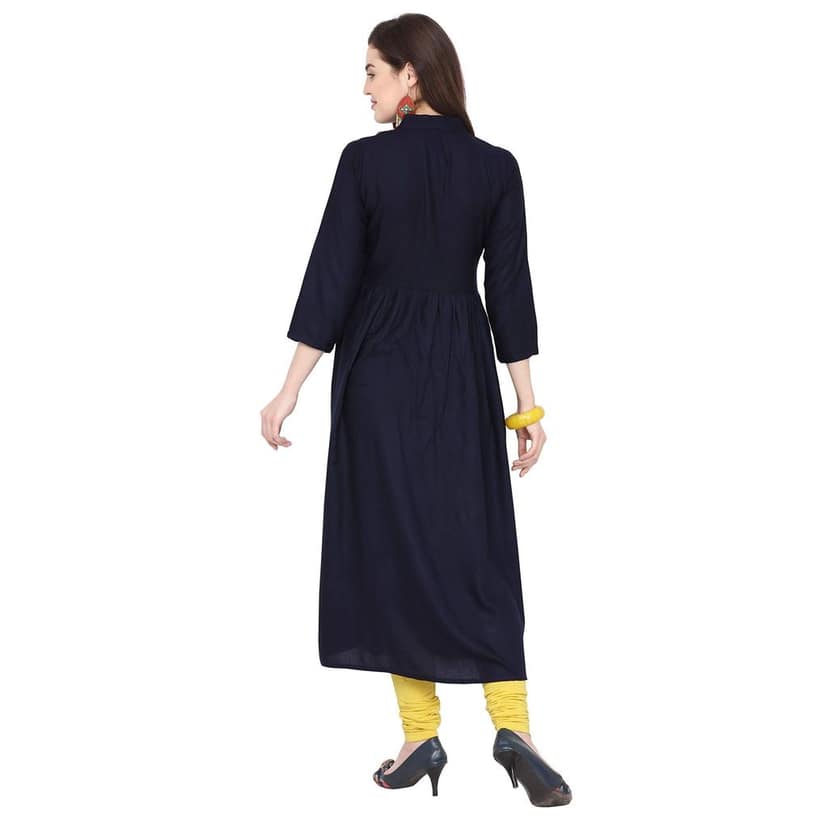 Florence Women's Rayon Straight Kurta view 2