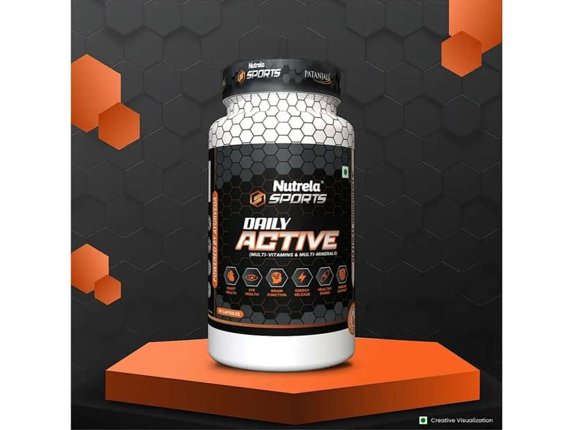 Nutrela Sports Daily Active Multivitamin for Men & Women (90 Capsules)