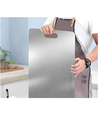 The HomeDecor Mart Steel Chopping Board 1 Pcs