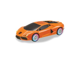 Unix Lambo Blitz Wireless Bluetooth Speaker with Dynamic RGB Lights, 20W - Orange
