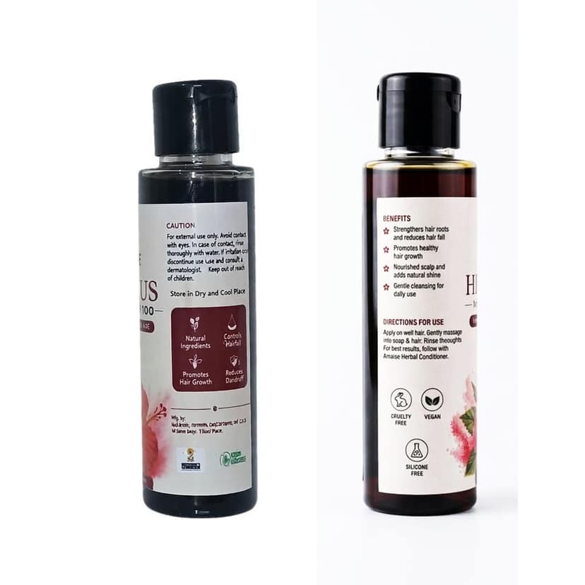 AMAISE Hibiscus Herbal Shampoo | For Healthy-Looking, Soft & Shiny Hair | 125 ml view 2