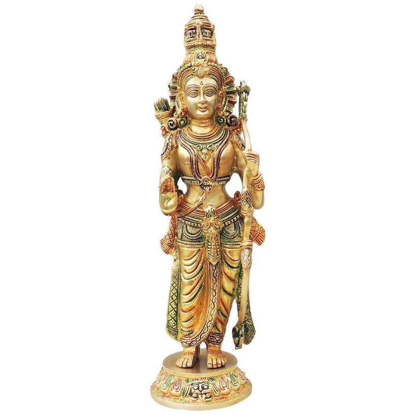 Brass Showpiece Ram Ji Statue Idol (BSMAS1424 R) view 2