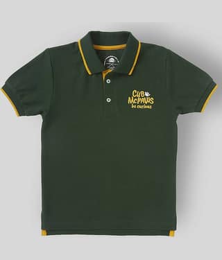 Cub Mcpaws Pack of 1 Boys Cotton T-Shirt ( Green )