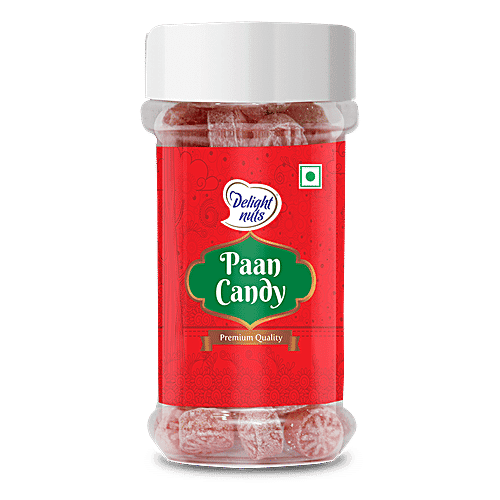 Delight Nuts Premium Paan Candy - Provides Freshness, Strong & Sweet Taste, Highly Aromatic, 130 g