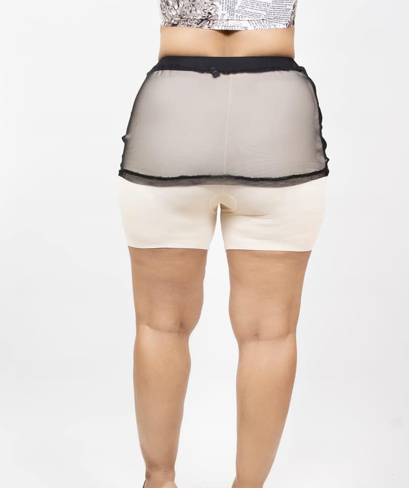 Mini Mesh Tube Skirt Sheer Material Perfect for Beach or Date Night view 2