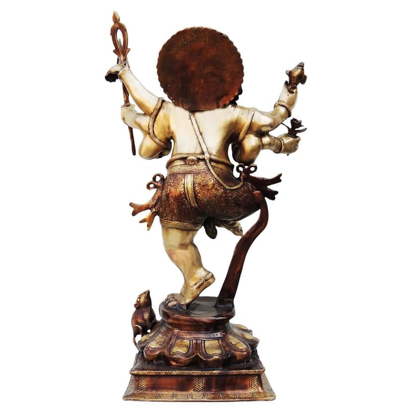 Brass Showpiece Ganesh Ji Statue (BSMAS724 B) view 3
