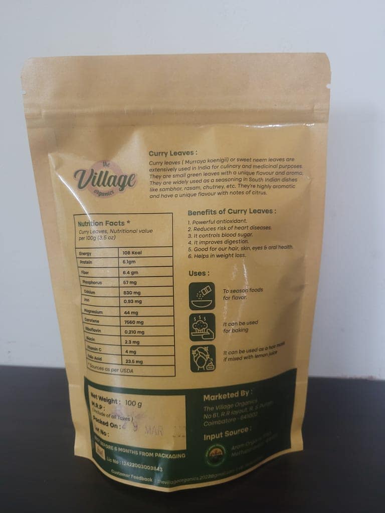 Organic Sengambu Curry Leaf Powder view 3