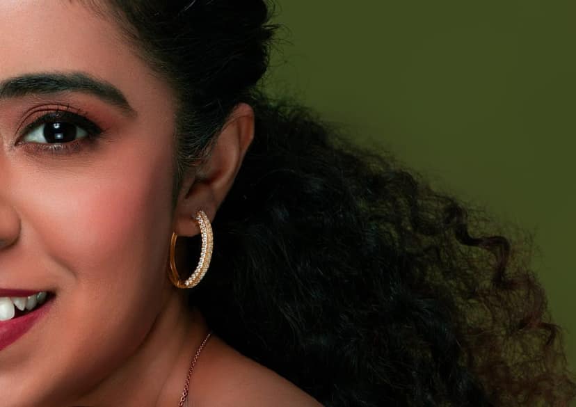 Single Band Classic Hoop Earrings view 3