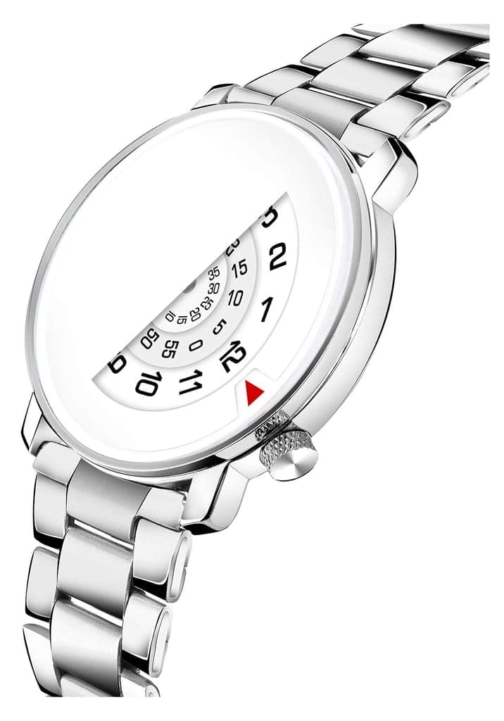 White Attrective Analog Watch for Men LR106 view 3