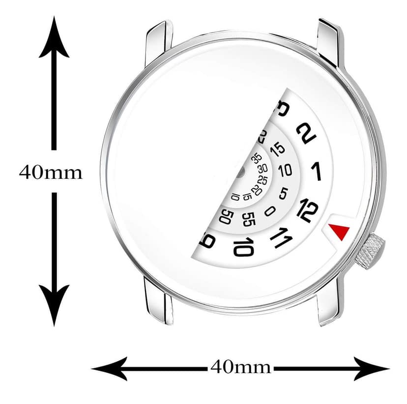 White Attrective Analog Watch for Men LR106 view 4