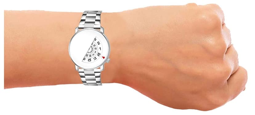 White Attrective Analog Watch for Men LR106 view 5