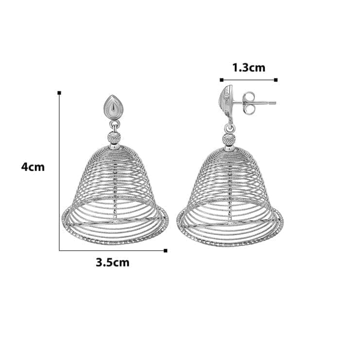 Silver Dancing Jhumka view 4
