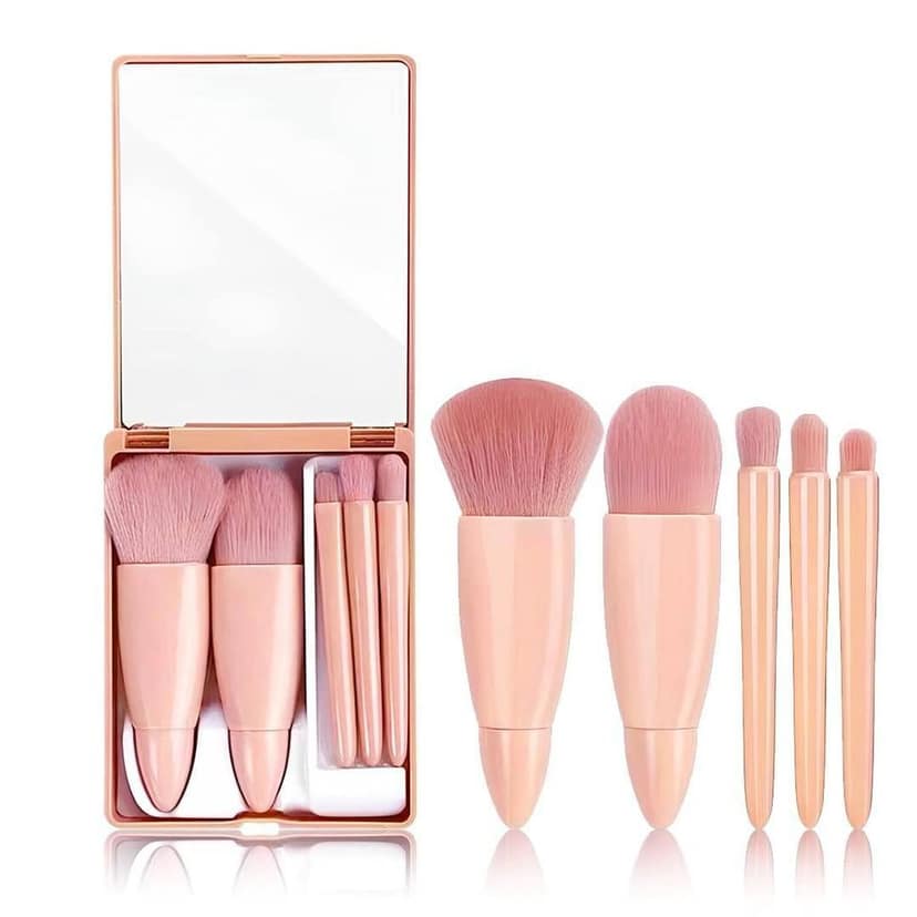 MAKEUP BRUSH 5PCS SET WITH MIRROR view 5