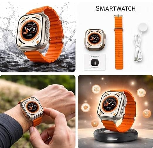 T-10 Smart Watch Bluetooth Calling Smart Watch for Men & Women | HD Touch Display | Heart Rate Monitor | Fitness Tracker | Sports Modes view 2
