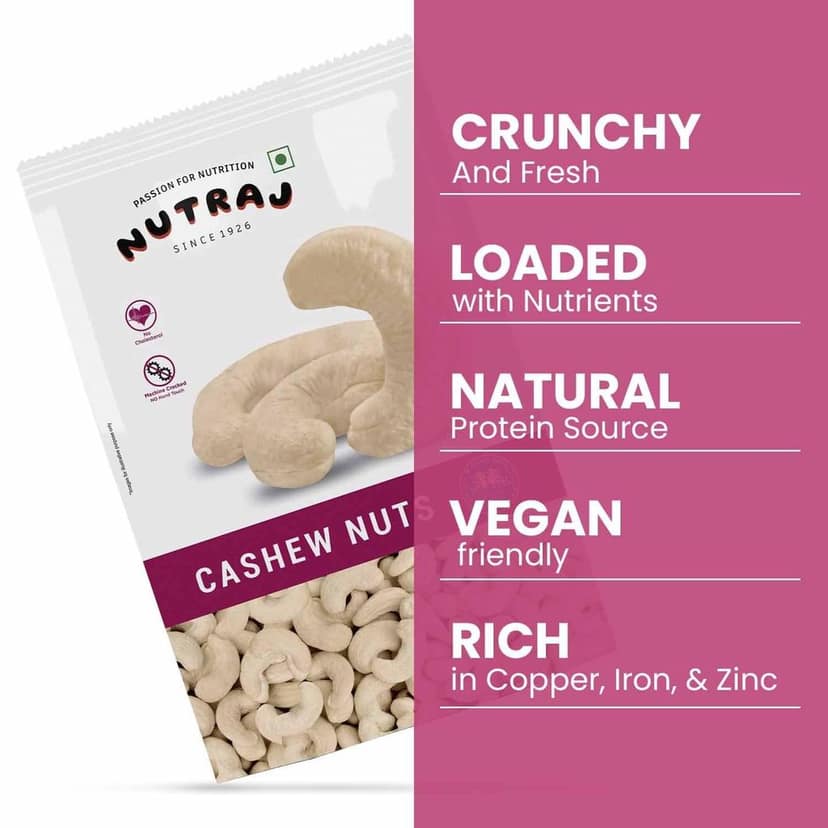 Nutraj Classic W320 Cashew Nuts Kaju 1 Kg view 4