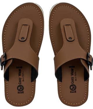 Cozy Wear Green Men's Thong Flip Flop