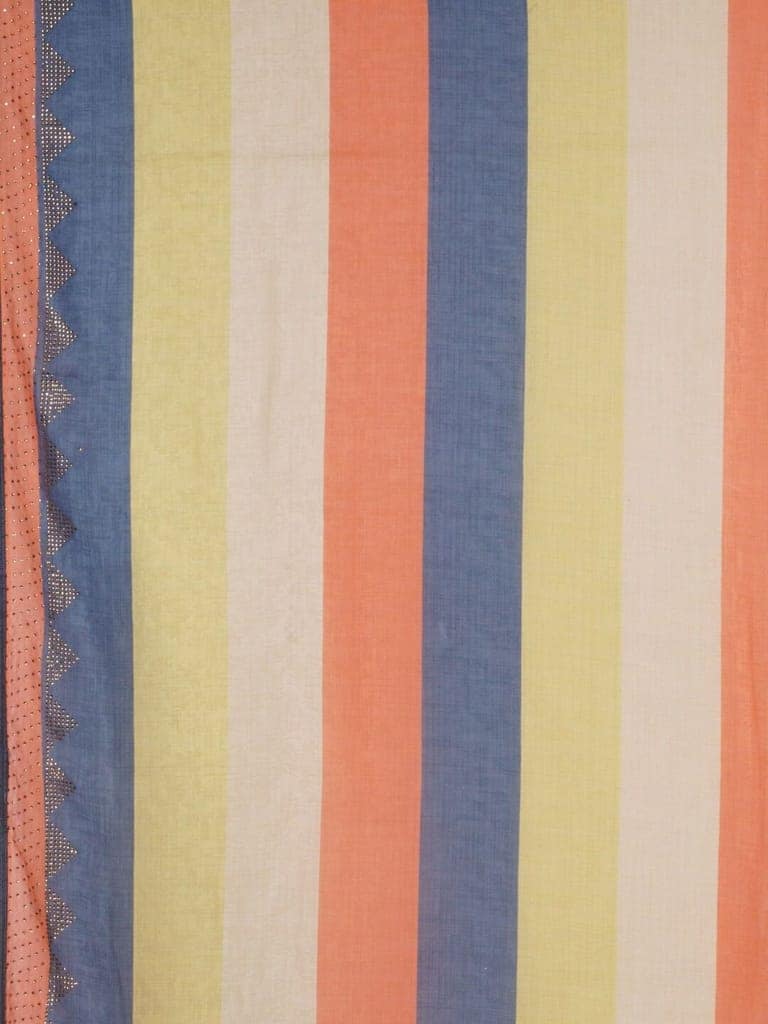 Multicolored Italian Crepe Saree view 4