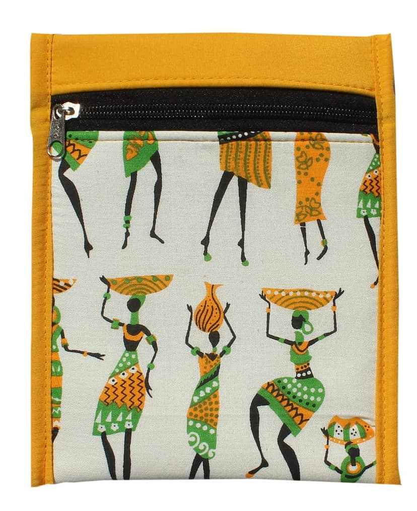 Mandhania Warli Printed Cotton Sling Bags for Womens Pack of 4 Multicolor view 7