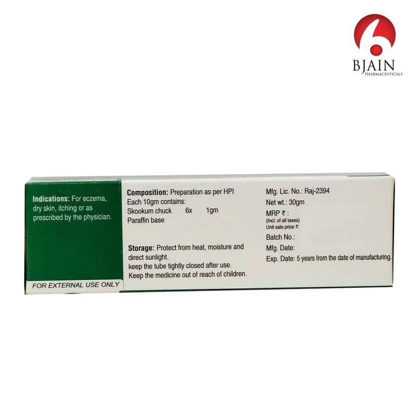 BJAIN Skookum Chuck 6x Ointment for Eczema, Dry Skin & Itching - 30gm (PACK OF 4) view 2