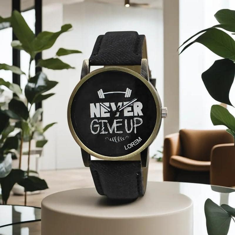 LOREM Never GiveUp Analog Watch for Men view 2