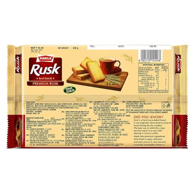Parle Toast Rusk 300 Gms view 2