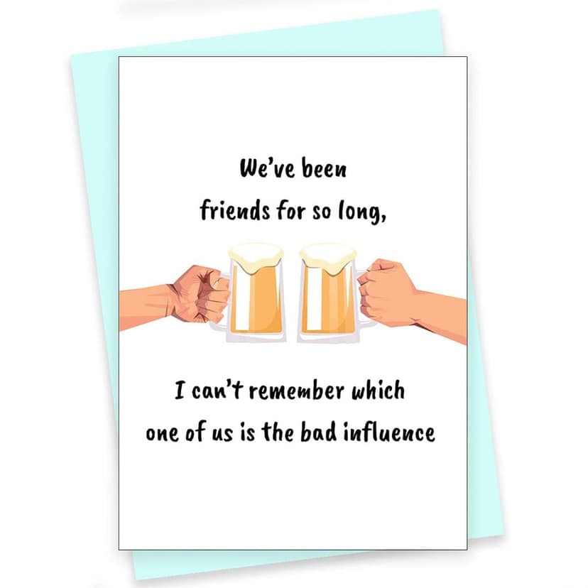 Rack Jack friendship's day funny greeting card - bad influence
