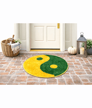 LADLI JEE Set of 1 Regular Polyester Door Mat ( 53 X 53 cm ) Green